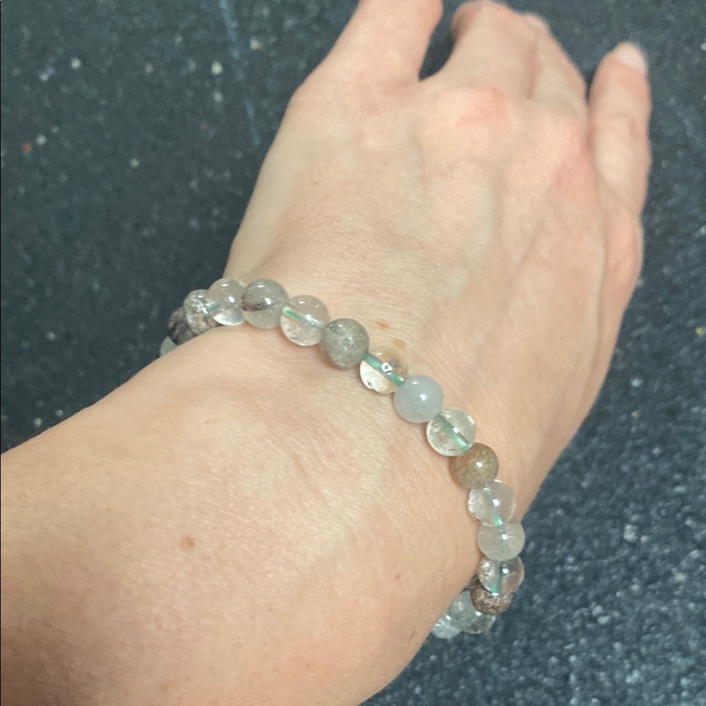 Stone & Glass Beaded Bracelet